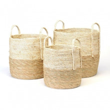  Cylinder Maize Baskets Natural/Cream